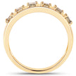 0.49 Carat Genuine Champagne Diamond 14K Yellow Gold Ring (I1-I2)