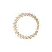 10K Yellow Gold 4.00 Cttw Round-Cut Diamond Floral Link 7.5
