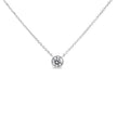 14K White Gold 1/2 Cttw Lab Grown Diamond Modern Bezel-Set Solitaire 16