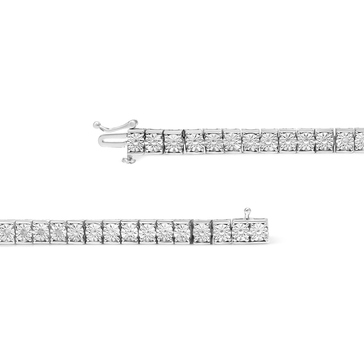 .925 Sterling Silver 1/10 Cttw Diamond 7.25