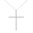 .925 Sterling Silver 3.0 Cttw Round Shape Diamond 1-1/2