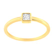 14K Yellow Gold Plated .925 Sterling Silver 1/20 cttw Miracle Set Diamond Promise Ring (J-K Color, I1-I2 Clarity) - Size 6