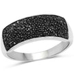 0.43 Carat Genuine Black Diamond .925 Sterling Silver Ring