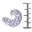 2.21 Carat Genuine Tanzanite .925 Sterling Silver Ring