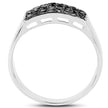 0.43 Carat Genuine Black Diamond .925 Sterling Silver Ring