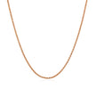 14k Rose Gold Adjustable Popcorn Chain 1.3mm