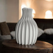 Facetta 3D - Printed Geometric Vase – Modern Artistry for Your Home - Vase - Custom Crafting Alliance, LLC