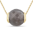 16.79 Carat Genuine Grey Moonstone .925 Sterling Silver Pendant