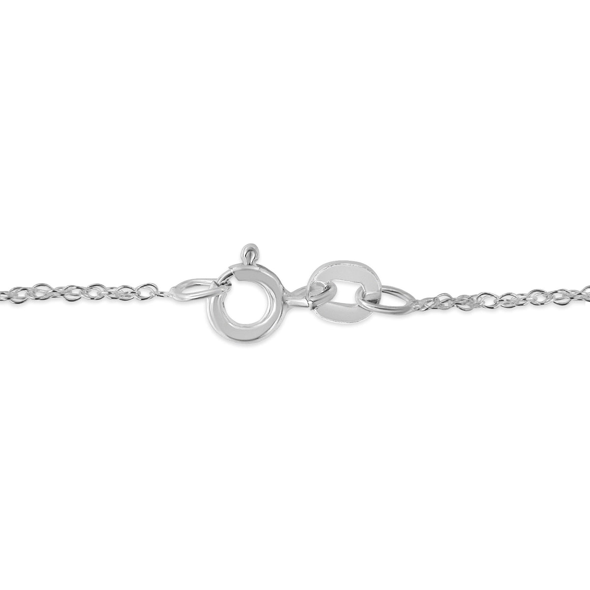 .925 Sterling Silver Diamond Accent Bypass Curve 18