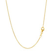 14k Yellow Gold Round Cable Link Chain 1.2mm