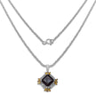6.27 Carat Genuine Smoky Quartz, Citrine & White Topaz .925 Sterling Silver Pendant