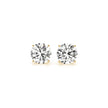 3 cttw Certified IGI Lab Grown Round Diamond Stud Earrings 14k Yellow Gold (G/VS2)