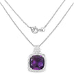 5.85 Carat Genuine Amethyst .925 Sterling Silver Pendant