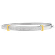14K Two-Toned Gold Princess Cut Diamond Fashion Bangle (1 cttw, H-I Color, SI1-SI2 Clarity)