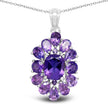 7.24 Carat Genuine Amethyst .925 Sterling Silver Pendant