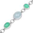 15.67 Carat Genuine Multi Stone .925 Sterling Silver Bracelet