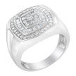 14K White Gold Men's 1 CTTW Diamond Band Ring