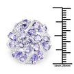 3.35 Carat Genuine Tanzanite .925 Sterling Silver Ring