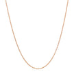14k Rose Gold Oval Cable Link Chain 0.97mm