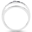 0.50 Carat Genuine Black Diamond .925 Sterling Silver Ring