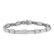 14K White Gold 2-1/2 Cttw Round-Brilliant & Baguette Cut Diamond 7