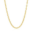 3.5mm 14k Yellow Gold Pendant Chain with Textured Links