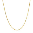 Diamond Cut Bar Links Pendant Chain in 14k Yellow Gold (1.3mm)