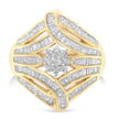 10K Yellow Gold Diamond Ring (1 Cttw, I-J Color, I2-I3 Clarity) - Size 7