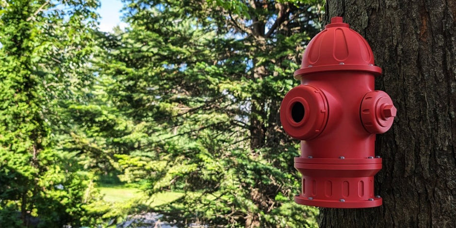 Fire Hydrant Birdhouse – Quirky Garden Décor for Backyard & Birds - Bird House - Custom Crafting Alliance, LLC