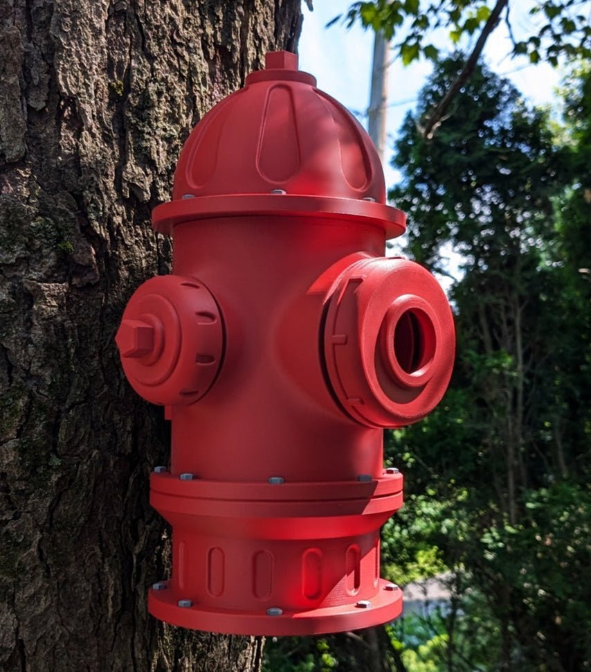 Fire Hydrant Birdhouse – Quirky Garden Décor for Backyard & Birds - Bird House - Custom Crafting Alliance, LLC