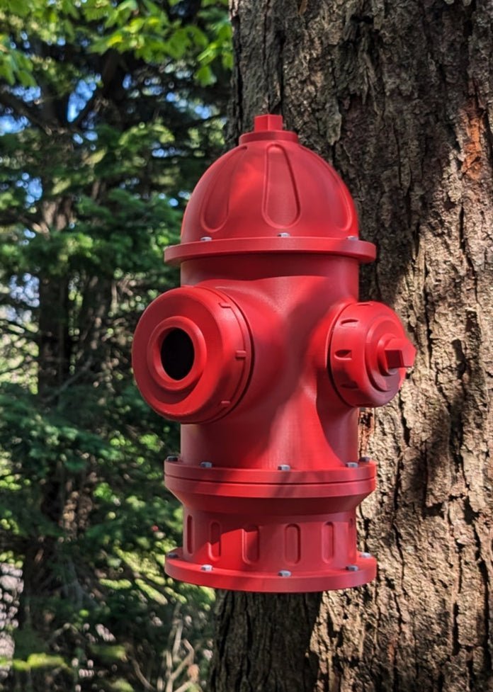 Fire Hydrant Birdhouse – Quirky Garden Décor for Backyard & Birds - Bird House - Custom Crafting Alliance, LLC