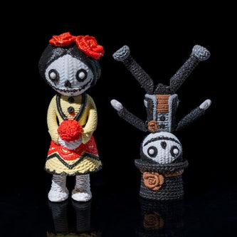 Ghost & Boo Kitty Figurine Set – 3D - Printed Halloween & Day of the Dead Decor - Figurines - Custom Crafting Alliance, LLC
