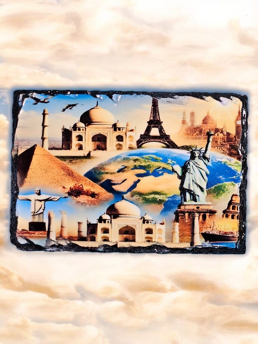 Global Wonders 4x6 Slate Oops Plaque - Sublimation Slate - Artwork - Custom Crafting Alliance, LLC