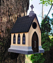 Gothic Church Birdhouse – Unique Outdoor Decor for Bird Lovers - Bird House - Custom Crafting Alliance, LLC