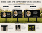 Granite Memorial Plaque with Photo, Custom Ceramic Portrait Grave Marker, Personalized Headstone Style Marker - Memorial Stone - Custom Crafting Alliance, LLC