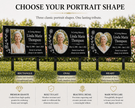 Granite Memorial Plaque with Photo, Custom Ceramic Portrait Grave Marker, Personalized Headstone Style Marker - Memorial Stone - Custom Crafting Alliance, LLC