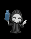Groove Reaper - Boombox Grim Reaper Figurine (3D Printed, Multi Color or DIY) - Figurines - Custom Crafting Alliance, LLC