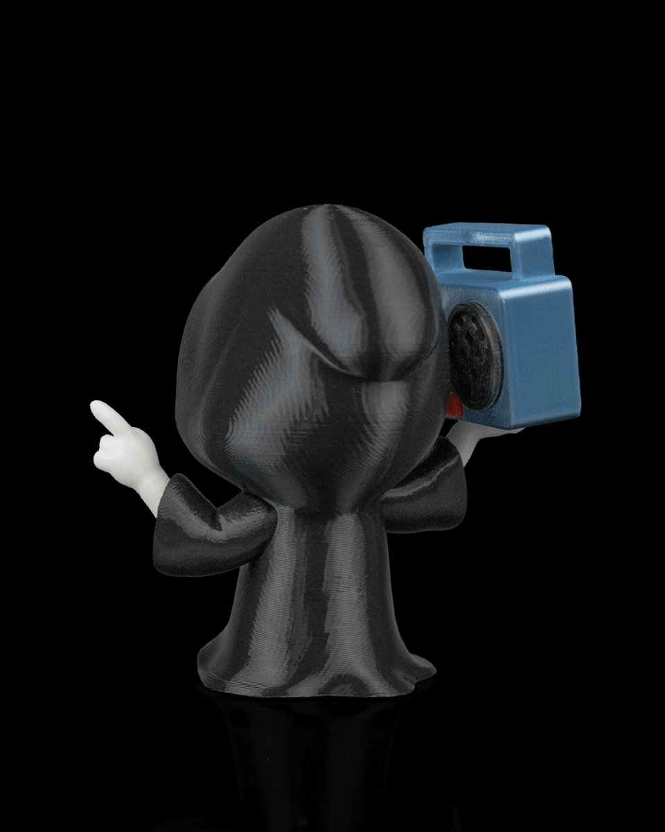 Groove Reaper - Boombox Grim Reaper Figurine (3D Printed, Multi Color or DIY) - Figurines - Custom Crafting Alliance, LLC