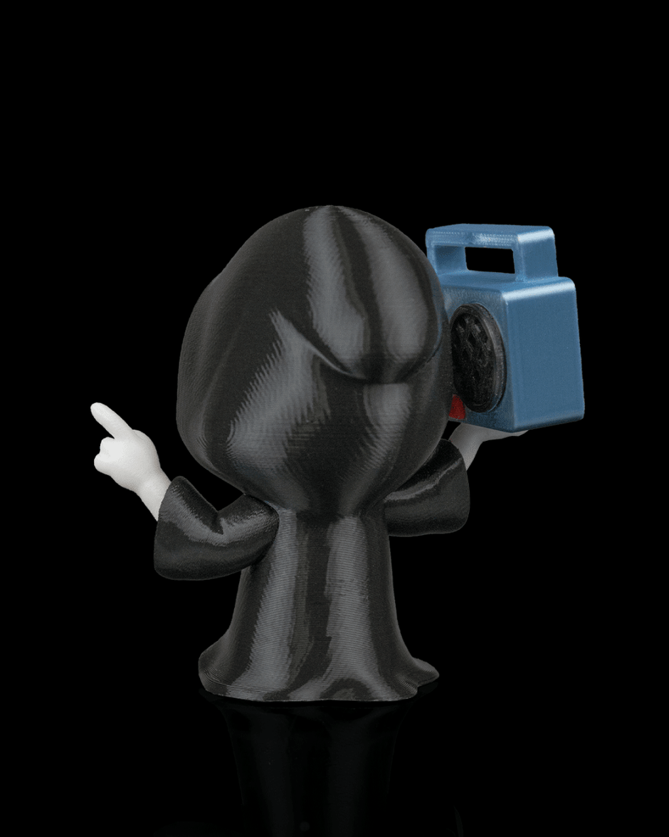 Groove Reaper - Boombox Grim Reaper Figurine (3D Printed, Multi Color or DIY) - Figurines - Custom Crafting Alliance, LLC