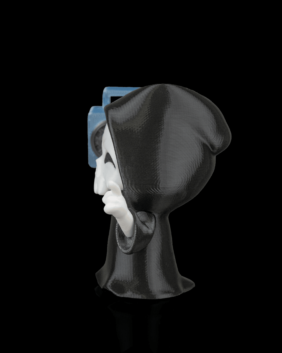 Groove Reaper - Boombox Grim Reaper Figurine (3D Printed, Multi Color or DIY) - Figurines - Custom Crafting Alliance, LLC
