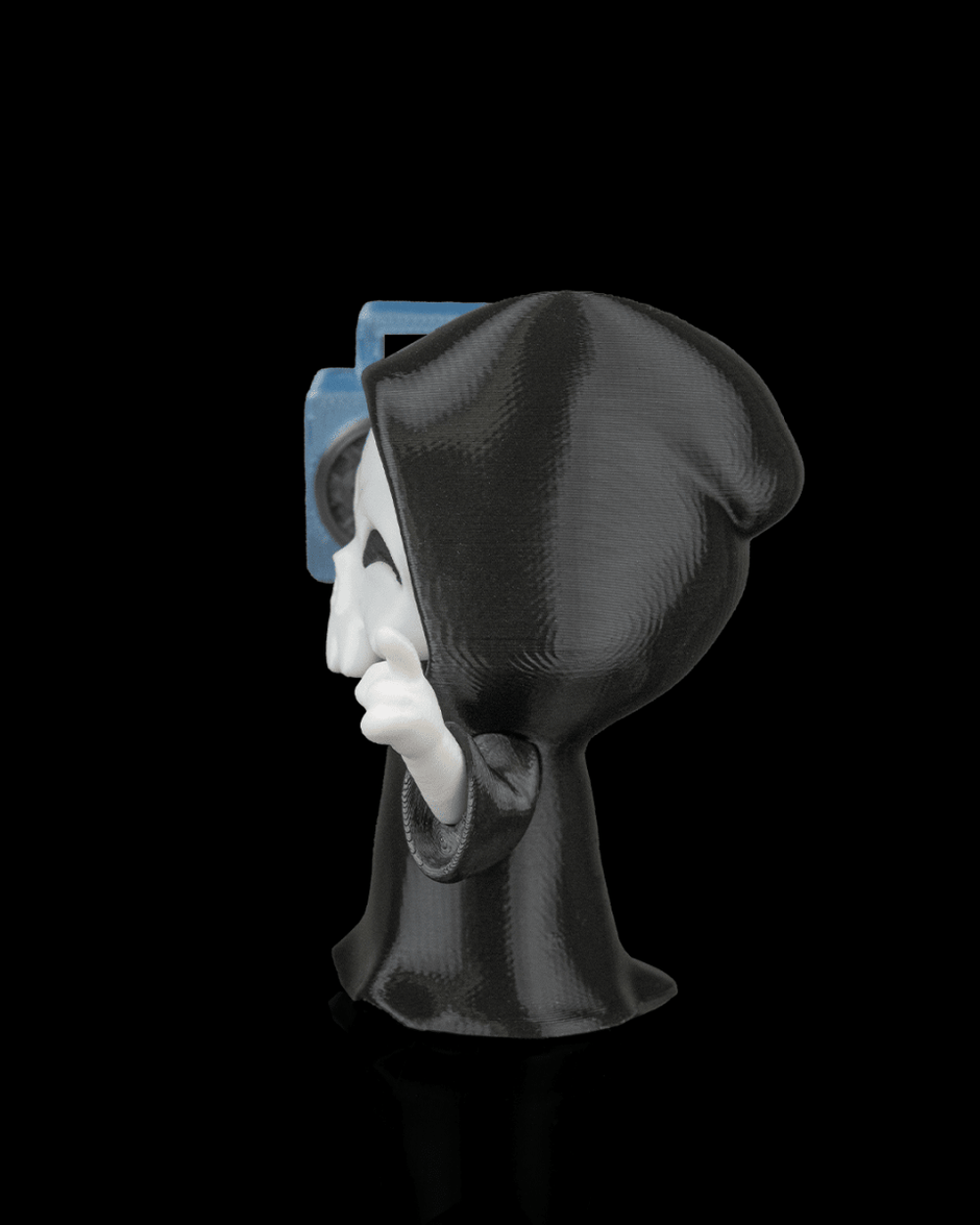 Groove Reaper - Boombox Grim Reaper Figurine (3D Printed, Multi Color or DIY) - Figurines - Custom Crafting Alliance, LLC