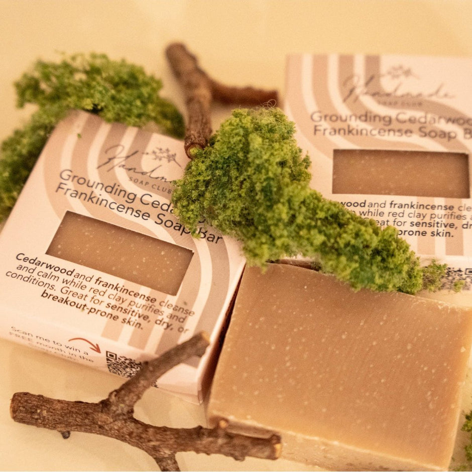 Grounding Cedarwood Frankincense Soap Bar - Bar Soap - Custom Crafting Alliance, LLC