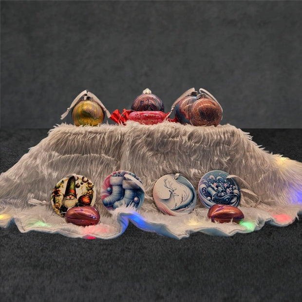 Hand - Poured Christmas Ornaments – One - of - a - Kind Holiday Elegance! - Ornaments - Custom Crafting Alliance, LLC