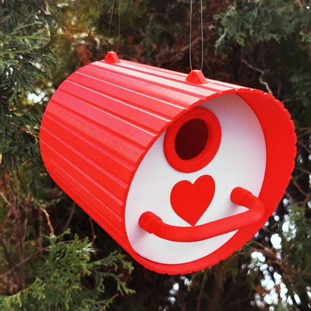Heart Birdhouse – Charming Hanging Birdhouse with Perch & Heart Cutout - Bird House - Custom Crafting Alliance, LLC