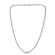 Ice Barrel Chain in 14k White Gold (3.14 mm) - Necklaces - Custom Crafting Alliance, LLC