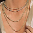 Ice Barrel Chain in 14k White Gold (3.14 mm) - Necklaces - Custom Crafting Alliance, LLC