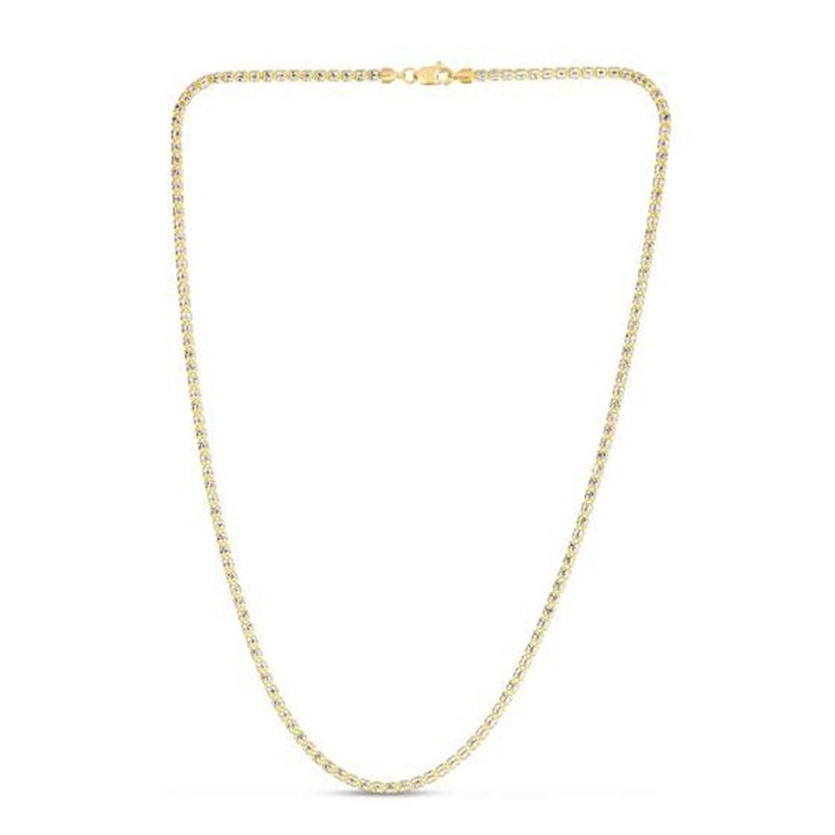Ice Barrel Chain in 14k Yellow Gold (2.70 mm) - Necklaces - Custom Crafting Alliance, LLC