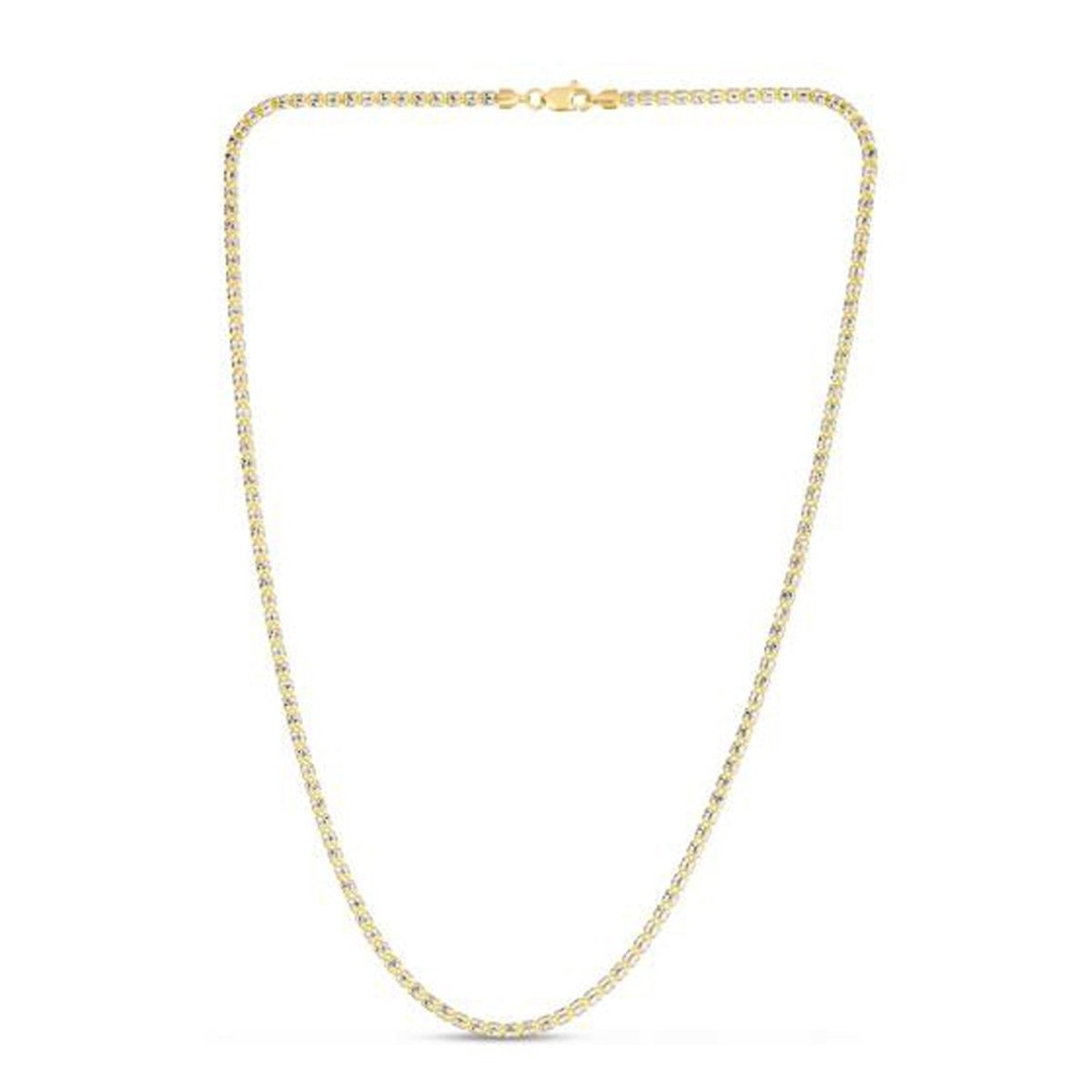 Ice Barrel Chain in 14k Yellow Gold (2.70 mm) - Necklaces - Custom Crafting Alliance, LLC