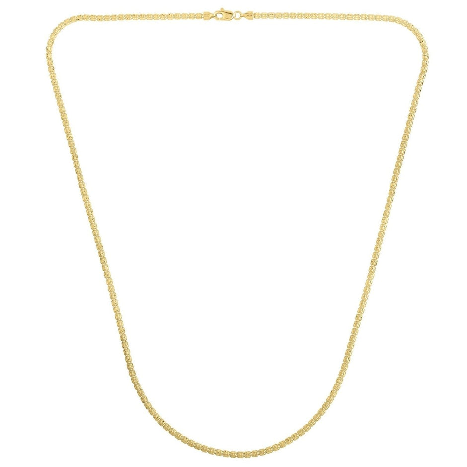 Ice Barrel Chain in 14k Yellow Gold (2.70 mm) - Necklaces - Custom Crafting Alliance, LLC