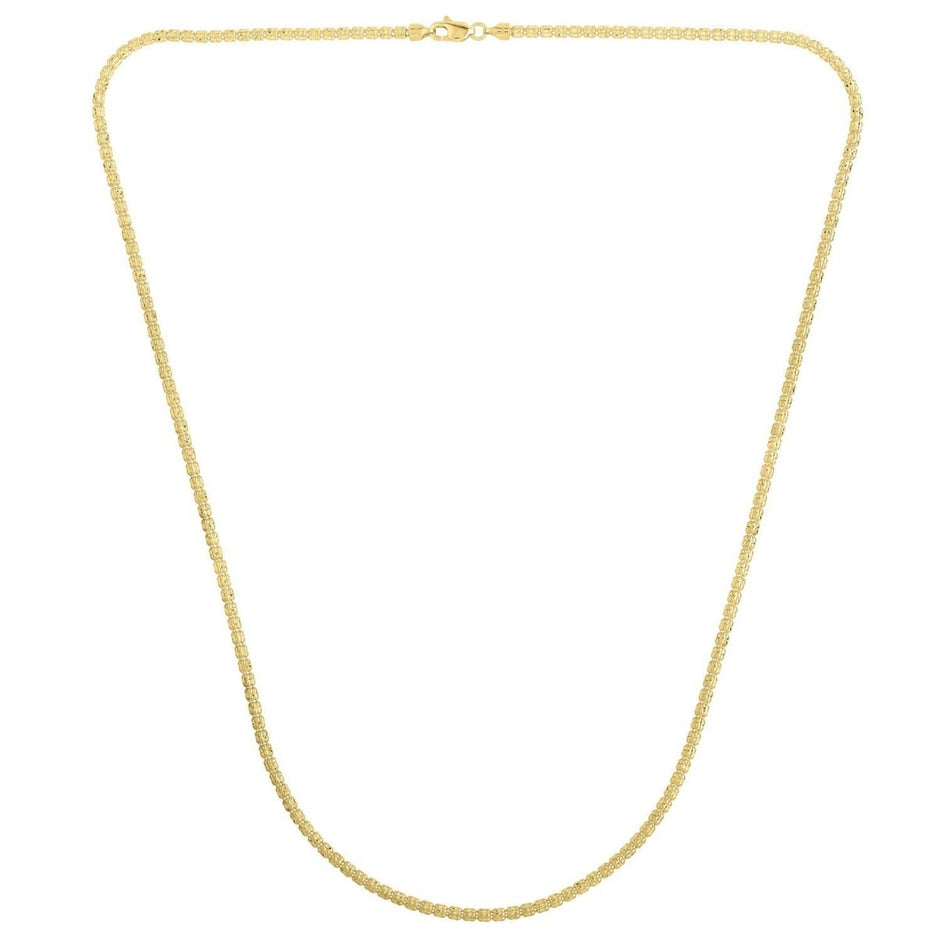 Ice Barrel Chain in 14k Yellow Gold (2.70 mm) - Necklaces - Custom Crafting Alliance, LLC
